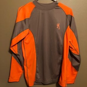 Blaze Orange Long Sleeve Hunting T Shirt.